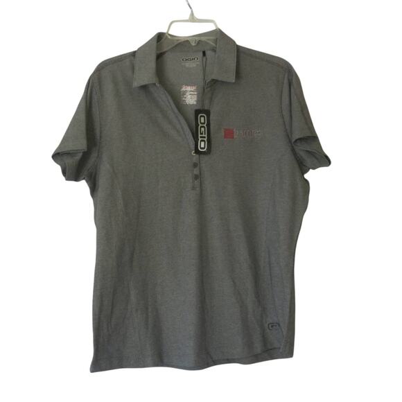 BARNET Spartanburg SC *NWT* Polo Uniform Shirt Size L Short Sleeve Gray/Black - Picture 1 of 5